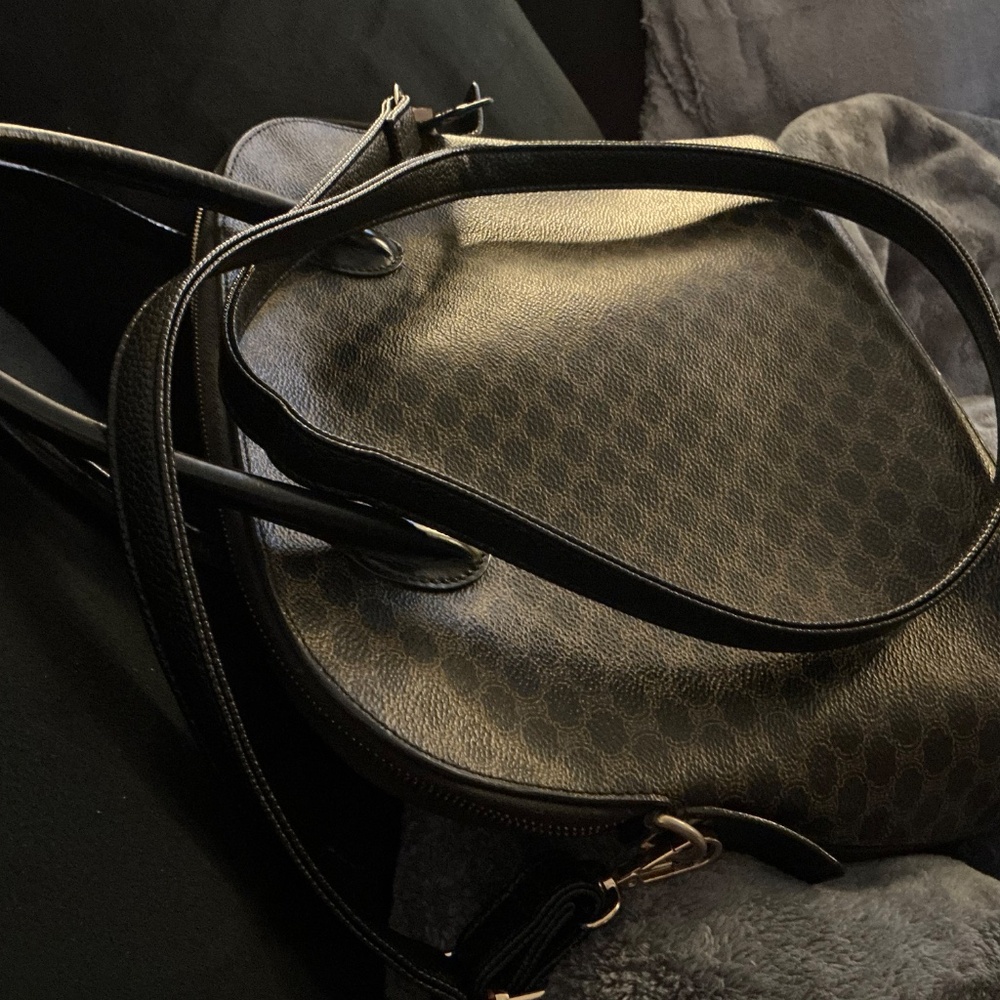 CELINE Macadam 2‑Way Handbag – Vintage PVC & Leather – Authentic - Picture 12 of 12